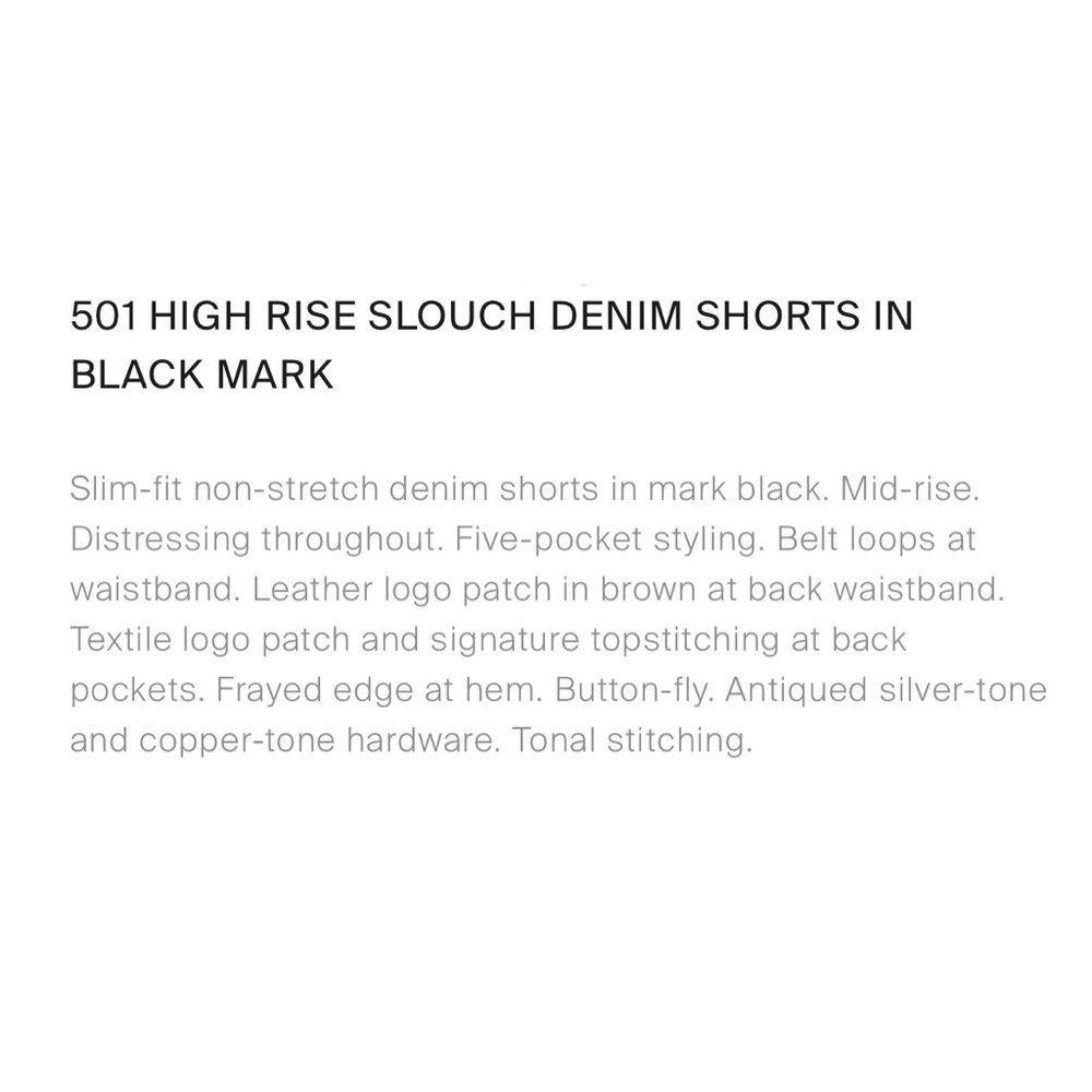 Levi’s High Rise Slouch Jean Short - Picture 6 of 8
